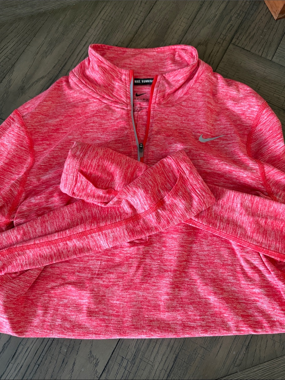 Nike Hot Pink Heathered Half-Zip Pullover